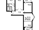 3-к. квартира, 83,3&nbsp;м²