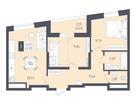2-к. квартира, 63&nbsp;м²