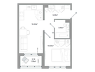1-к. квартира, 38&nbsp;м²