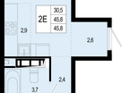 2-к. квартира, 47&nbsp;м²