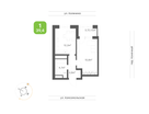 1-к. квартира, 39&nbsp;м²