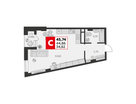 Студия, 45&nbsp;м²