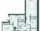 3-к. квартира, 78,7&nbsp;м²