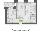 2-к. квартира, 52&nbsp;м²