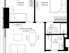 2-к. квартира, 58&nbsp;м²