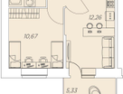 Студия, 31&nbsp;м²