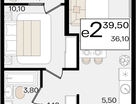 Студия, 39&nbsp;м²