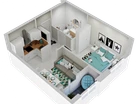 1-к. квартира, 35&nbsp;м²