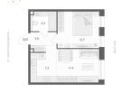 Студия, 39&nbsp;м²