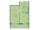 1-к. квартира, 43&nbsp;м²