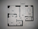 2-к. квартира, 74,6 м²