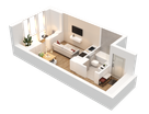 Студия, 28&nbsp;м²