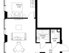 1-к. квартира, 48 м²