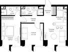 2-к. квартира, 61&nbsp;м²