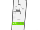 Студия, 22&nbsp;м²