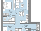 3-к. квартира, 58&nbsp;м²