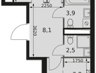 2-к. квартира, 59 м²