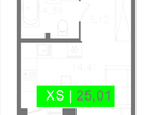 Студия, 25&nbsp;м²