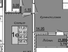 1-к. квартира, 36,5&nbsp;м²