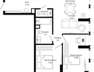 2-к. квартира, 64&nbsp;м²