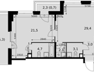 2-к. квартира, 73 м²