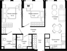 2-к. квартира, 62 м²
