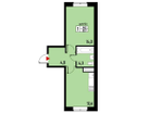 1-к. квартира, 35&nbsp;м²