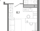 Студия, 32&nbsp;м²
