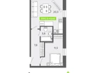 Студия, 43&nbsp;м²