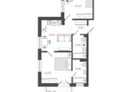 2-к. квартира, 54&nbsp;м²