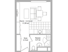 Студия, 24&nbsp;м²