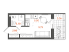 Студия, 20&nbsp;м²