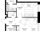 1-к. квартира, 47 м²
