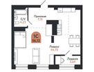 2-к. квартира, 54,3&nbsp;м²