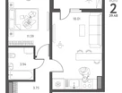 1-к. квартира, 39,5&nbsp;м²