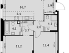 3-к. квартира, 65&nbsp;м²