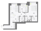 2-к. квартира, 67&nbsp;м²