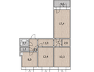 3-к. квартира, 67,5&nbsp;м²