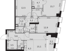 4-к. квартира, 92&nbsp;м²