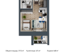 1-к. квартира, 37&nbsp;м²