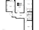 3-к. квартира, 83&nbsp;м²