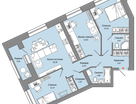 4-к. квартира, 82&nbsp;м²