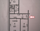 2-к. квартира, 52,5&nbsp;м²