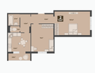 2-к. квартира, 55,6 м²