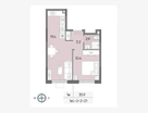 1-к. квартира, 35,9&nbsp;м²