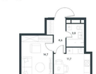 1-к. квартира, 35,8&nbsp;м²