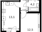 1-к. квартира, 37 м²