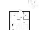 1-к. квартира, 44 м²