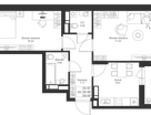 2-к. квартира, 58&nbsp;м²