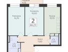 2-к. квартира, 66&nbsp;м²